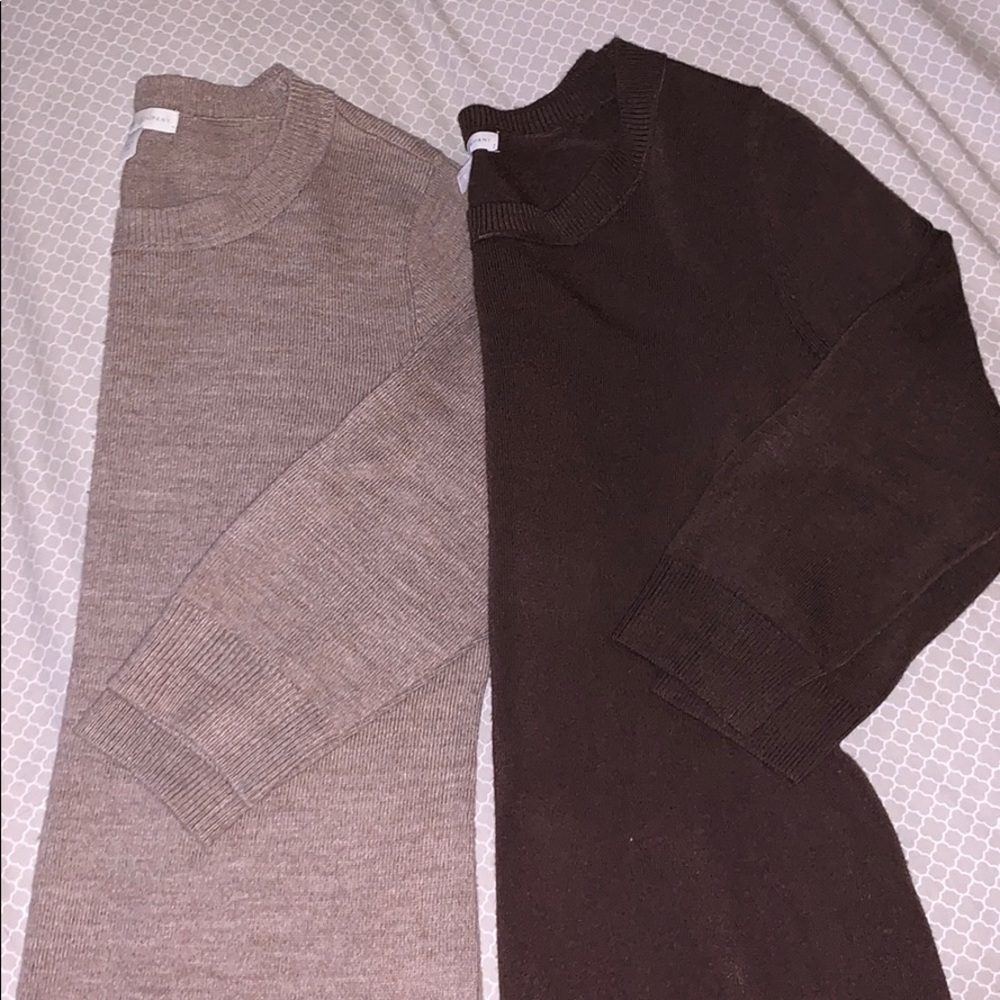 Two NY&CO 3/4 sleeve sweaters